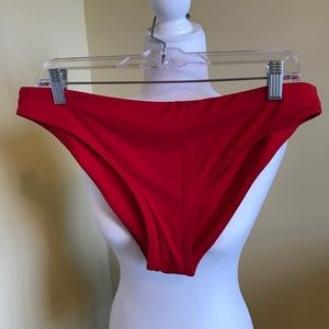 Athleta Low Coverage Swim Bottom, Red, L